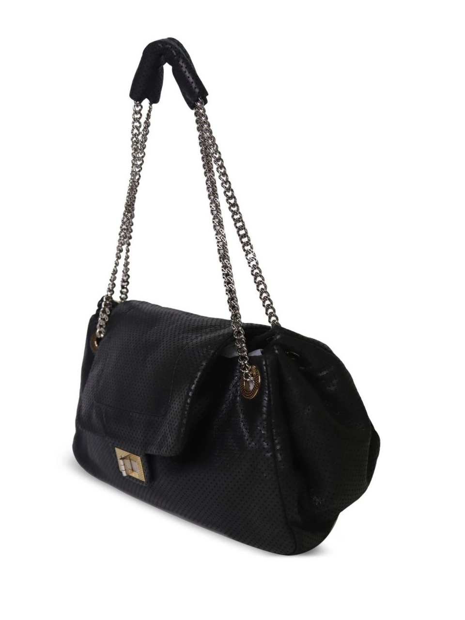 Affordable HOT SALE Women 2006-2008 flap shoulder bag CHANEL fully-perforated 0501
